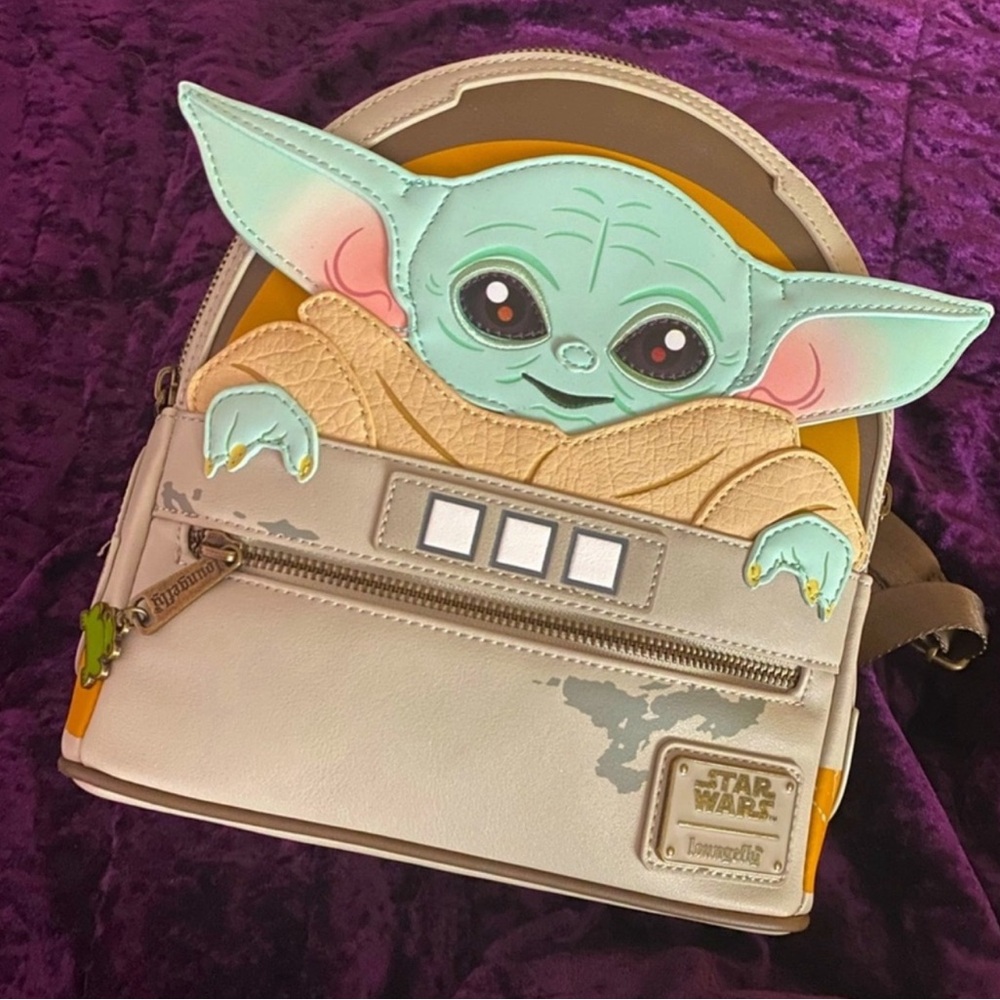 Loungefly Star Wars Baby Yoda Double Strap Shoulder Bag Purse